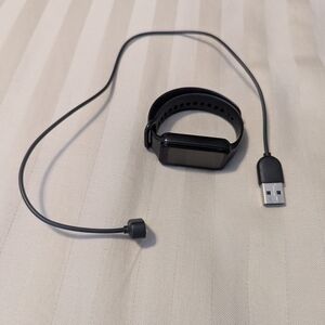 Black Smartwatch with Charger